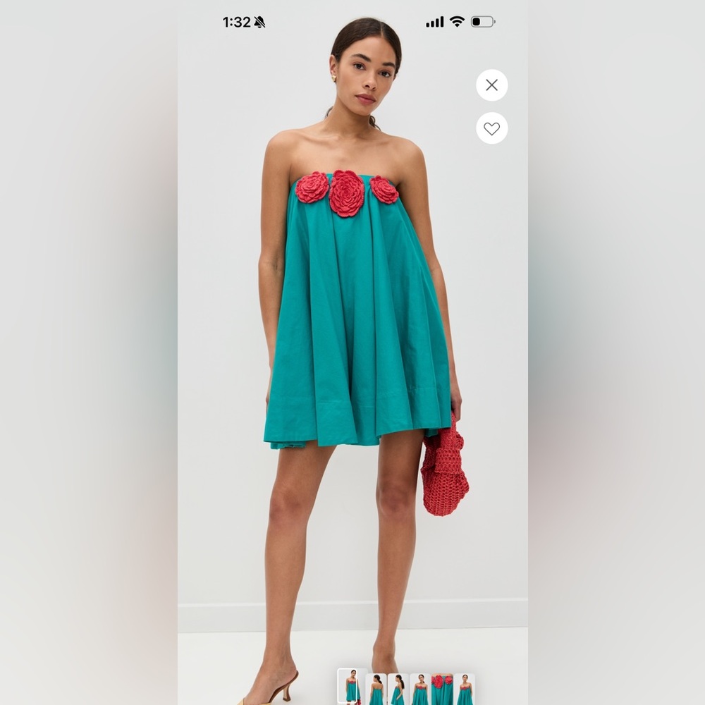 Pitusa Crochet Flower Tea Dress